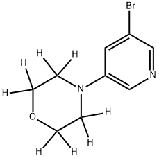 3-Bromo-5-(morpholino-d8)-pyridine Structure