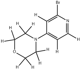 2-Bromo-4-morpholinopyridine-d11 Structure