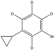 3-Cyclopropylbromobenzene-2,4,5,6-d4 Structure