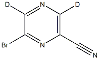 2-Bromo-6-cyanopyrazine-d2 Structure