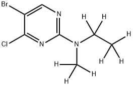 5-Bromo-4-chloro-2-(methylethylamino-d8)-pyrimidine Structure