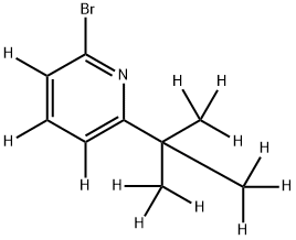 2-Bromo-6-(tert-butyl)pyridine-d12 Structure