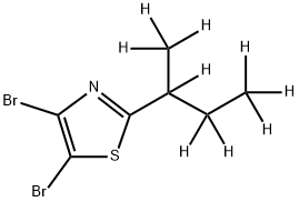 4,5-Dibromo-2-(sec-butyl-d9)-thiazole Structure