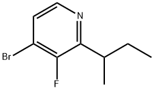 4-Bromo-3-fluoro-2-(sec-butyl)pyridine 구조식 이미지