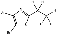 4,5-Dibromo-2-(ethyl-d5)-thiazole Structure