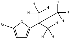 2-Bromo-5-(tert-butyl-d9)-furan Structure
