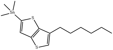 tributyl(6-hexylthieno[3,2-b]thiophen-2-yl)stannane 구조식 이미지