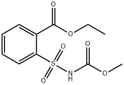ethyl 2-(N-(methoxycarbonyl)sulfamoyl)benzoate Structure