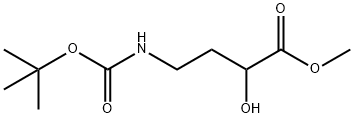 Methyl 4-(Boc-amino)-2-hydroxybutanoate Structure