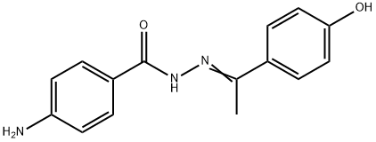 4-amino-N'-[(E)-1-(4-hydroxyphenyl)ethylidene]benzohydrazide Structure