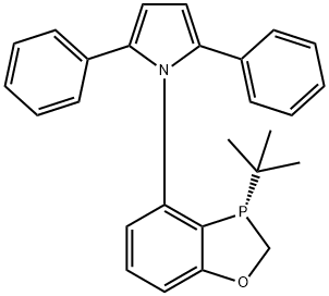 (S)-3-(tert-butyl)-4-(2,5-diphenylcyclopenta-2,4-dien-1-yl)-2,3-dihydrobenzo[d][1,3]oxaphosphole Structure