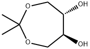 1,3-Dioxepane-5,6-diol, 2,2-dimethyl-, (5S,6S)- Structure