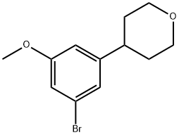 4-(3-bromo-5-methoxyphenyl)tetrahydro-2H-pyran Structure