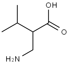 2-(aminomethyl)-3-methylbutanoic acid Structure