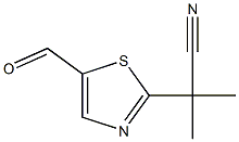 2-(5-formyl-1,3-thiazol-2-yl)-2-methylpropanenitrile Structure