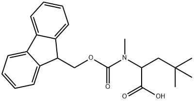 2-({[(9H-fluoren-9-yl)methoxy]carbonyl}(methyl)amino)-4,4-dimethylpentanoic acid Structure