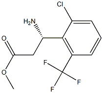 METHYL (3S)-3-AMINO-3-[2-CHLORO-6-(TRIFLUOROMETHYL)PHENYL]PROPANOATE Structure