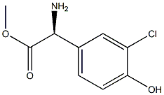 METHYL (2S)-2-AMINO-2-(3-CHLORO-4-HYDROXYPHENYL)ACETATE Structure