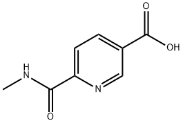 6-(methylcarbamoyl)pyridine-3-carboxylic acid 구조식 이미지
