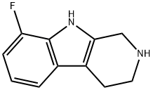 1H-Pyrido[3,4-b]indole, 8-fluoro-2,3,4,9-tetrahydro- Structure