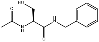 (2S)-N-benzyl-2-acetamido-3-hydroxypropanamide Structure