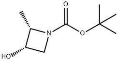 tert-butyl (2S,3S)-3-hydroxy-2-methylazetidine-1-carboxylate Structure