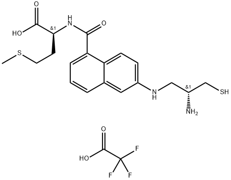 N-[6-[2(R)-Amino-3- Sulfanylpropylamino]Naphthalen-1-Ylcarbonyl]- L-Methionine Structure