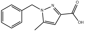 5-methyl-1-(phenylmethyl)-1H-Pyrazole-3-carboxylic acid 구조식 이미지