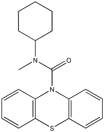 N-cyclohexyl-N-methyl-10H-phenothiazine-10-carboxamide Structure