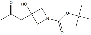 tert-butyl 3-hydroxy-3-(2-oxopropyl)azetidine-1-carboxylate Structure