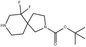 tert-butyl 6,6-difluoro-2,8-diazaspiro[4.5]decane-2-carboxylate Structure