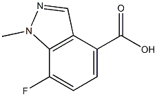 7-fluoro-1-methyl-1H-indazole-4-carboxylic acid Structure