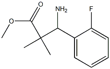 methyl-3-amino-3-(2-fluorophenyl)-2,2-dimethylpropanoate Structure