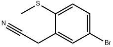 2-(5-bromo-2-(methylthio)phenyl)acetonitrile Structure