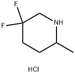 5,5-difluoro-2-methylpiperidine hydrochloride Structure