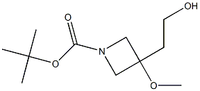 tert-butyl 3-(2-hydroxyethyl)-3-methoxyazetidine-1-carboxylate 구조식 이미지