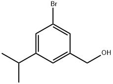 3-Bromo-5-(1-methylethyl)-benzenemethanol Structure