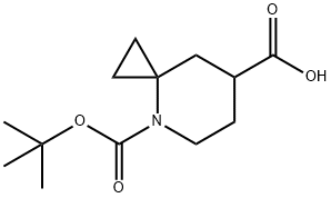 4-(tert-butoxycarbonyl)-4-azaspiro[2.5]octane-7-carboxylic acid 구조식 이미지