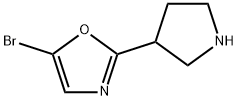 5-bromo-2-(pyrrolidin-3-yl)-1,3-oxazole Structure
