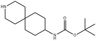 tert-butyl N-{3-azaspiro[5.5]undecan-9-yl}carbamate Structure