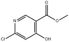 3-Pyridinecarboxylic acid, 6-chloro-4-hydroxy-, methyl ester Structure