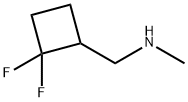 [(2,2-difluorocyclobutyl)methyl](methyl)amine Structure