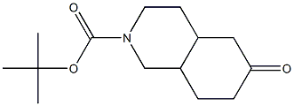 tert-butyl 6-oxo-decahydroisoquinoline-2-carboxylate 구조식 이미지