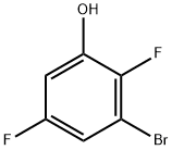 Phenol, 3-bromo-2,5-difluoro- Structure