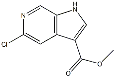 methyl 5-chloro-1H-pyrrolo[2,3-c]pyridine-3-carboxylate 구조식 이미지