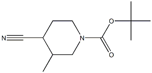 tert-butyl 4-cyano-3-methylpiperidine-1-carboxylate Structure