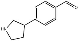 4-(pyrrolidin-3-yl)benzaldehyde Structure