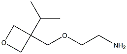 2-((3-isopropyloxetan-3-yl)methoxy)ethan-1-amine Structure