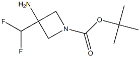 tert-butyl 3-amino-3-(difluoromethyl)azetidine-1-carboxylate Structure