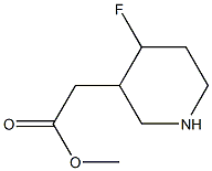 methyl 2-(4-fluoropiperidin-3-yl)acetate Structure